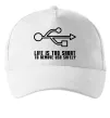 Кепка Life is too short to remove usb safely Белый фото
