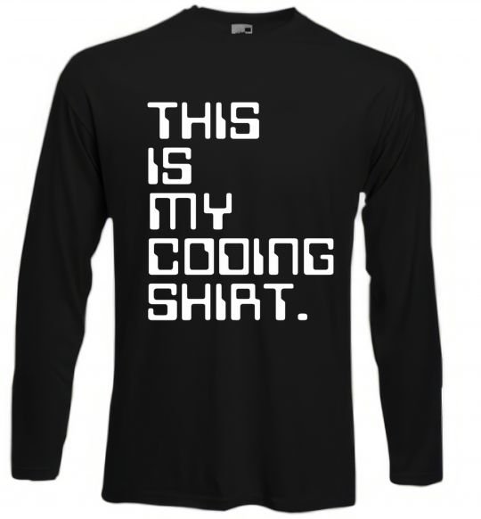 Реглан This is my coding shirt Чорний фото