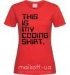 Жіноча футболка This is my coding shirt Червоний фото