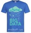 Мужская футболка Big data rain Ярко-синий фото