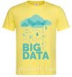 Мужская футболка Big data rain Лимонный фото