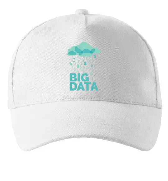 Кепка Big data rain Білий фото