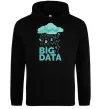 Мужская толстовка (худи) Big data rain Черный фото