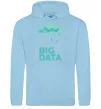 Чоловіча толстовка (худі) Big data rain Блакитний фото