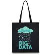 Еко-сумка Big data rain Чорний фото
