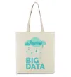 Еко-сумка Big data rain Бежевий фото