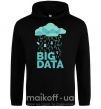 Чоловіча толстовка (худі) Big data rain Чорний фото