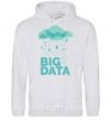 Чоловіча толстовка (худі) Big data rain Сірий меланж фото