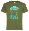 Мужская футболка Big data rain Оливковый Мужская футболка Big data rain Оливковый фото