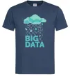 Мужская футболка Big data rain Темно-синий Мужская футболка Big data rain Темно-синий фото