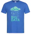 Мужская футболка Big data rain Ярко-синий Мужская футболка Big data rain Ярко-синий фото