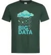 Мужская футболка Big data rain Темно-зеленый Мужская футболка Big data rain Темно-зеленый фото