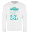 Свитшот Big data rain Белый Свитшот Big data rain Белый фото