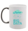 Чашка с цветной ручкой Big data rain Серебро Чашка с цветной ручкой Big data rain Серебро фото