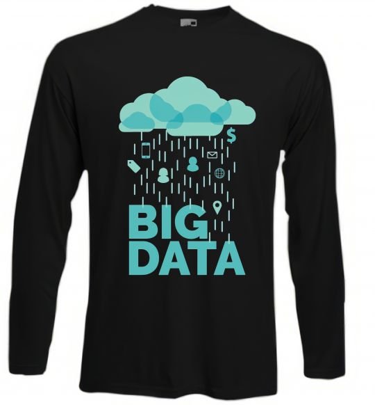 Реглан Big data rain Чорний фото