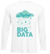 Лонгслів Big data rain Білий фото