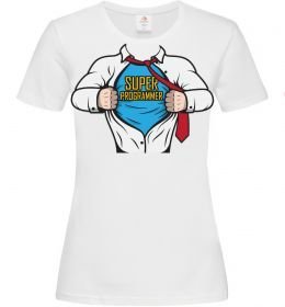 Женская футболка Super programmer