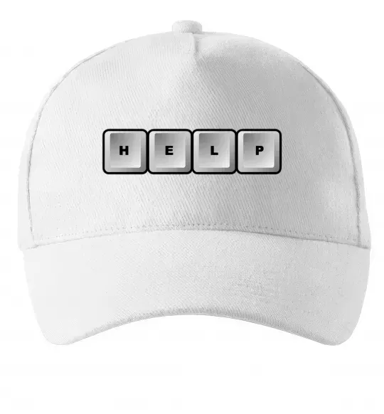 Кепка Help bottons Білий фото