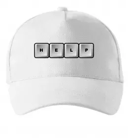 Кепка Help bottons Білий фото