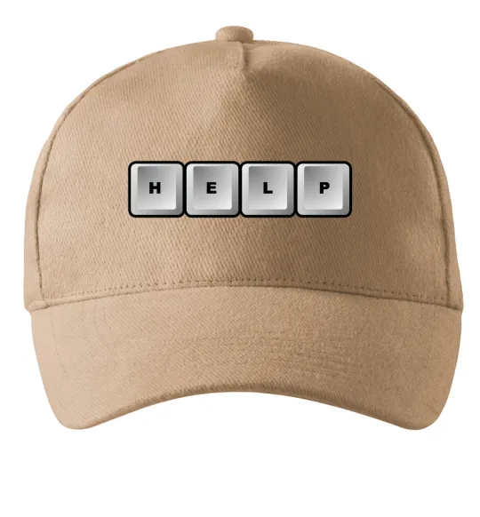 Кепка Help bottons Песочный фото