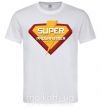 Чоловіча футболка Super programmer logo Білий фото