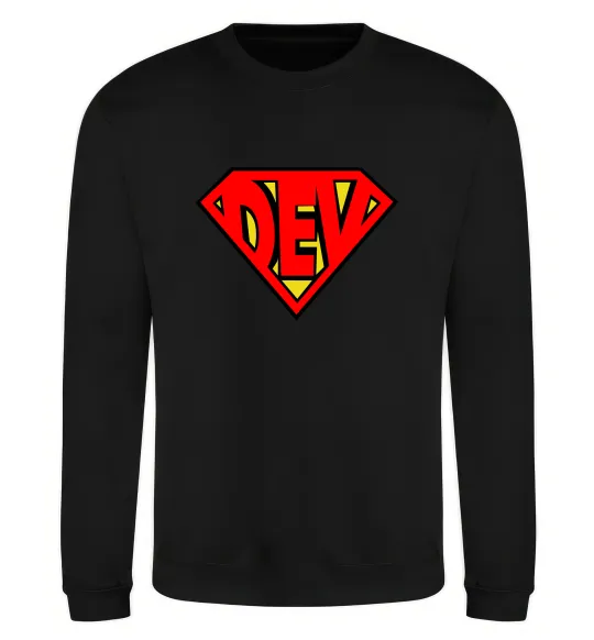Свитшот Super dev Черный фото