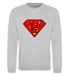 Свитшот Super dev Серый меланж фото