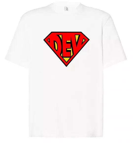 Футболка Оверсайз Super dev Белый фото