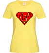 Женская футболка Super dev Лимонный Женская футболка Super dev Лимонный фото
