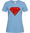 Женская футболка Super dev Голубой Женская футболка Super dev Голубой фото
