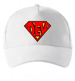 Кепка Super dev Білий фото