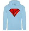 Мужская толстовка (худи) Super dev Голубой фото
