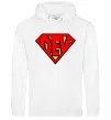 Женская толстовка (худи) Super dev Белый фото