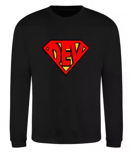 Світшот Super dev Чорний фото