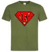 Мужская футболка Super dev Оливковый Мужская футболка Super dev Оливковый фото