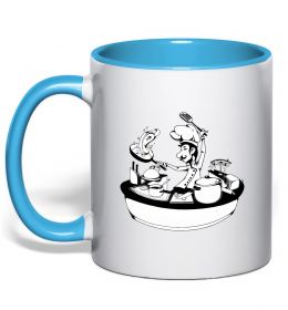 Чашка з кольоровою ручкою Cook chef Чашка з кольоровою ручкою Cook chef