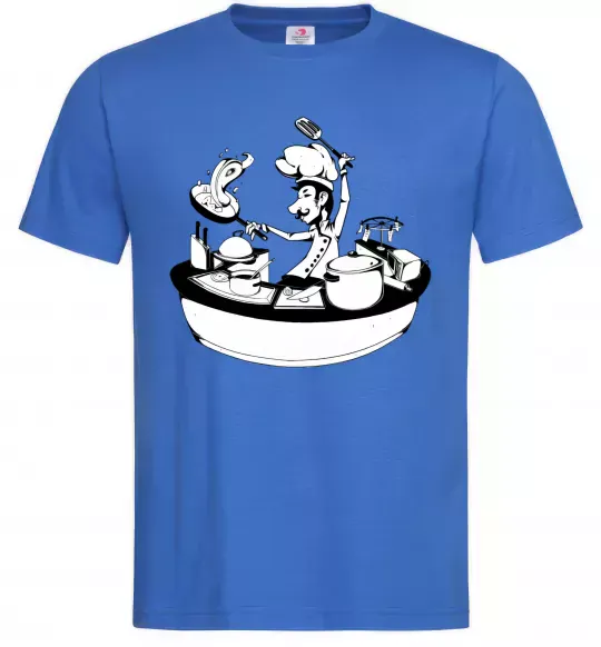 Чоловіча футболка Cook chef Яскраво-синій фото