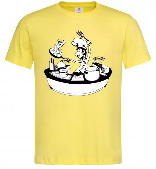 Чоловіча футболка Cook chef Лимонний фото