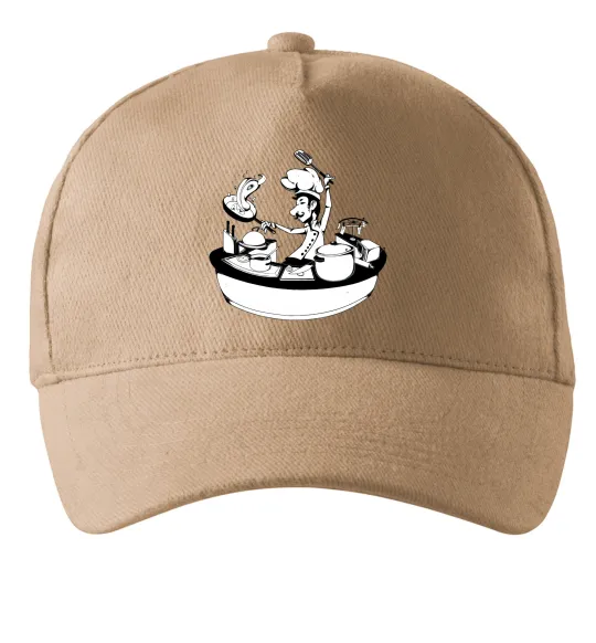 Кепка Cook chef Пісочний фото