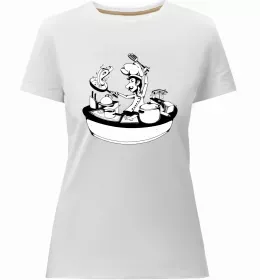 Жіноча преміум футболка Super Chef Білий фото