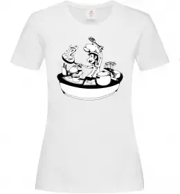 Жіноча футболка Супер Шеф Білий фото