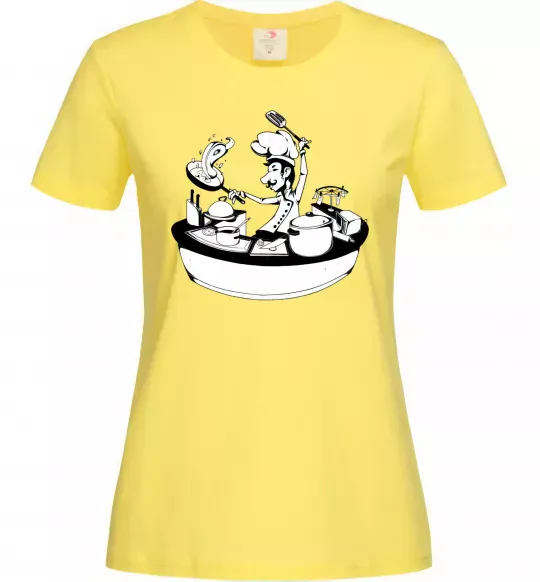 Жіноча футболка Cook chef Лимонний фото