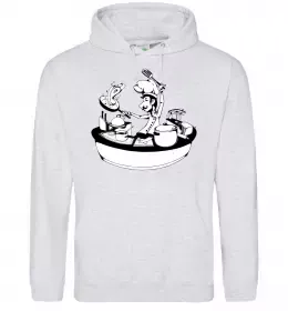 Чоловіча толстовка (худі) Шеф готує як ти тільки краще Білий фото