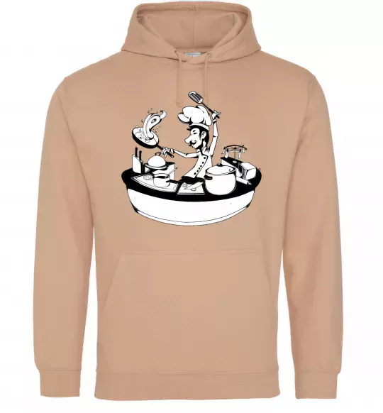 Жіноча толстовка (худі) Cook chef Пісочний фото