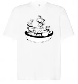 Футболка Оверсайз Keep calm and cook Белый фото