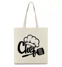 Эко-сумка Chef hat Бежевый фото