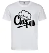 Мужская футболка Chef hat Белый Мужская футболка Chef hat Белый фото