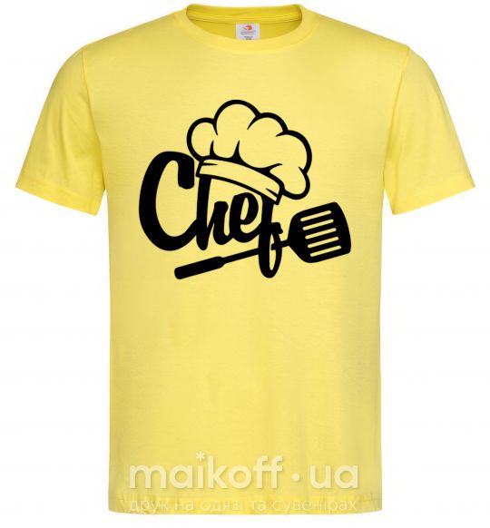 Мужская футболка Chef hat Лимонный фото