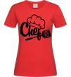 Женская футболка Chef hat Красный Женская футболка Chef hat Красный фото
