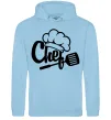 Мужская толстовка (худи) Chef hat Голубой фото